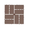 thumbnail image 4 of Holaki 44 pcs 12*12 inch Patio Deck Tiles, Interlocking Decking Tiles, Floor Tile, for Porch Poolside Balcony Backyard, Polypropylene, Brown+Lines Square Panel, 4 of 9