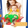 thumbnail image 3 of Goplus 3 in 1 Junior Children Climber Slide Swing Seat Basketball Hoop Playset Backyard, 3 of 10