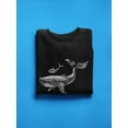 thumbnail image 3 of Big And Little Whale  Sweatshirt Men -Image by Shutterstock, Male Small, 3 of 4