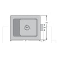 thumbnail image 4 of Cerradura de Llave de Bloqueo de de 2 Piezas, Cerradura de Puerta de de Remolque 2 Llaves Cola Cerradura de la puerta de entrada del remolque de RV, 4 of 8