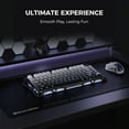 thumbnail image 6 of GravaStar Mercury K1 75% Wireless Gaming Keyboard - Aluminum, Gasket, Hot-Swap Linear Switches, RGB-Gradient Black, 6 of 9