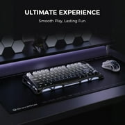 GravaStar Mercury K1 75% Wireless Gaming Keyboard - Aluminum, Gasket, Hot-Swap Linear Switches, RGB-Gradient Black