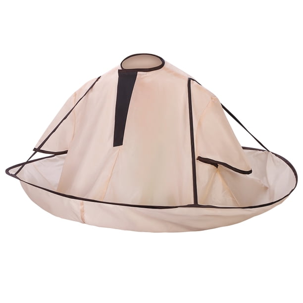 Delantal de peluquería WINOMO, paño de afeitar para hombre, capa de peluquería impermeable para el hogar, recogedor de vello facial, herramienta de salón para el hogar
