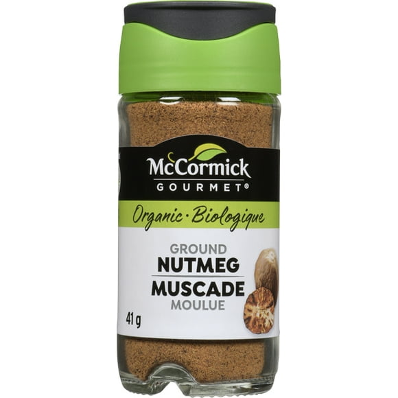 McCormick Gourmet, New Bottle, Premium Quality Natural Herbs & Spices, Organic Ground Nutmeg, 41g