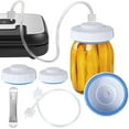 thumbnail image 1 of AMERTEER Scelleuse de Pots Mason sous Vide, Ensembles, Scelleuse de Pots sous Vide Durable pour Aliments, Résistante aux Taches, Rangement des Aliments, Scelleuse de Pots de Mise en Conserve, Scelleuse Régulière, Hotte avec Boyau d'Accessoires pour Grand Ouverture, Ouverture Régulière m, 1 of 10