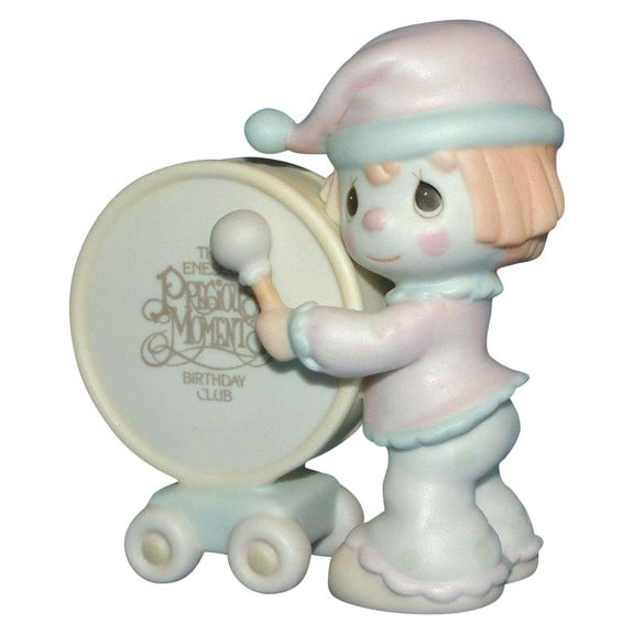 Precious Moments Figurine: b0001 Our Club Can't Be Beat (3.5") Birthday Club Charter Member
