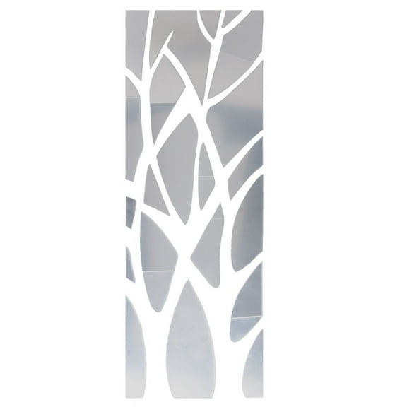 3D Acrylic Tree Mirror Wall Sticker Removable DIY Art Decal Home Decor Mural 100X28CM