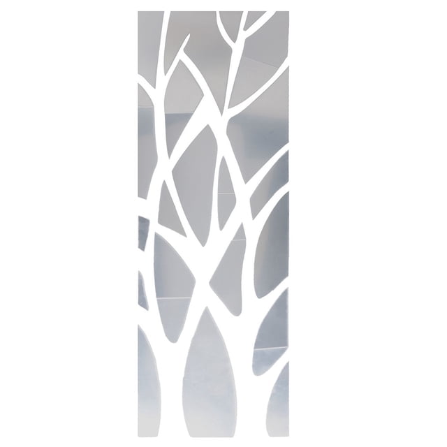 3D AcríLico áRbol Espejo Pared Pegatina ExtraíBle DIy Arte Calcomanía DecoracióN Del Hogar Mural 100X28 Cm