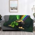 thumbnail image 2 of Fotbe St. Patrick's Day4 Manta de Franela con Estampado, Manta Ultrasuave para Cama, Sofá, Auto, Hipoalergénica y Antibolitas-40"x30", 2 of 6