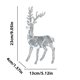thumbnail image 3 of Decoración Navideña de Acrílico Transparente onlyliua con Diseño de Ciervo y Nieve de Cristal de Hielo, 3 of 7