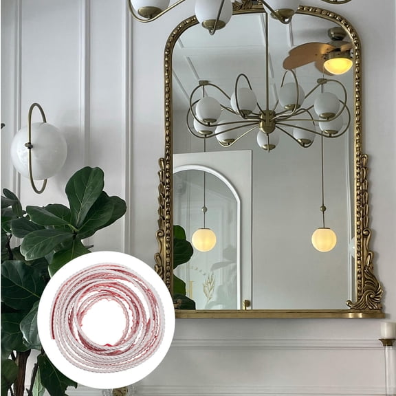 WRISTBIQUE Flexible PVC Trim Moulding White with Edge for Home Renovation and Decoration - 1 Roll