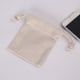 thumbnail image 5 of Moyic Bolsas de cordón para dibujar, bolsa de joyería de embalaje pequeño en blanco, adorno reutilizable para el hogar, bolsa de regalo de algodón Almacenamiento y organización del hogar 17*25cm Moyic HA061298-08B, 5 of 6