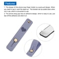 thumbnail image 4 of 2 Pcs Phone Loop Finger Holder Silicone Phone Strap Grip Holder for Most Smartphones Light Brown,Gray Blue, 4 of 6
