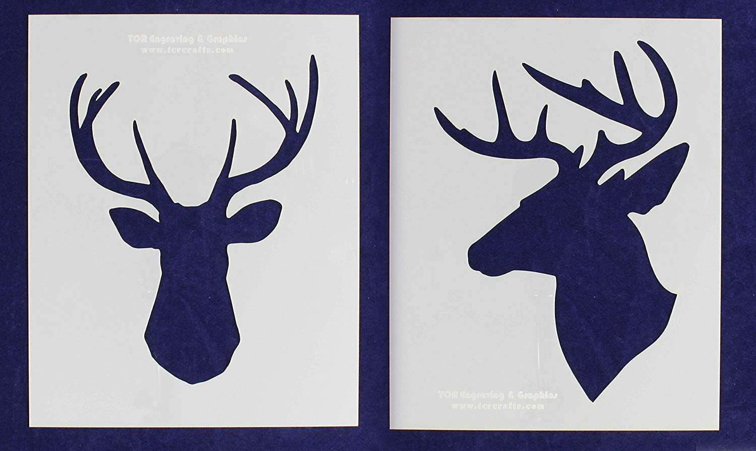 Spirit of the Wild Deerhead Design mirror license plate laser cut acrylic buck