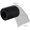 thumbnail image 3 of Gutter mesh, Set of 2, Each 600 x 15 cm, Plastic mesh, 12 m total protection, Black, 3 of 3