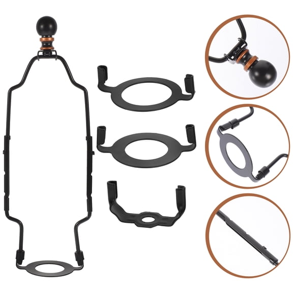 WHAMVOX 1 Set Lamp Shade Holder Lampshade Adapter 7.5-10.5 Inch Lamp Harp DIY Lighting Accessory