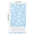 thumbnail image 3 of Leeye Customizable Beach Towel with Initials, Personalized Coastal Towel for Swimming Pool and Travel Comfort, Light Blue, 59.06x29.53in, 3 of 4