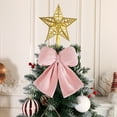 thumbnail image 5 of hulanddfd Christmas Tree Bows, 14.17"x13.77" Pink Christmas Bows Xmas Hanging Decoration for Xmas Tree Wreath and Wedding Party Holiday Decor, 5 of 6