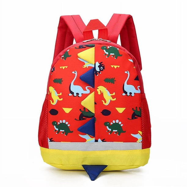 Mochila infantil con diseño de dinosaurio de dibujos animados, mochila escolar para niños de jardín de infantes, mochila para niños y niñas de 3 a 5 años en edad preescolar