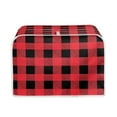 thumbnail image 1 of Suhoaziia Wide Slot Toaster&nbsp;Cover 2 Slice for Home Decoration,Water-Resistant Christmas Red Black Buffalo Grid Toaster Bag Protector,Scratchproof Kitchen Appliance Bread Maker, 1 of 5