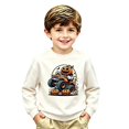 thumbnail image 4 of Likimi Toddler Girls Halloween Sweatshirts Hallowmas Cartoon Print Crew Neck Sweatshirt For Girls Long Sleeve Loose Fit Comfort Pullover Size 11-12 Years, 4 of 4