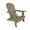 Taupe, variant on WestinTrends Tuscany HIPS Outdoor Patio Folding Adirondack Chair, Teak
