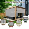thumbnail image 5 of Aoodor Patio Roller Shade 8 x 8 ft HDPE Fabric Outdoor Cordless Roll Up Shade with UV Protection, Roller Blinds for Porch, Gazebo, Pergola, Balcony, Window, Grey, 5 of 8
