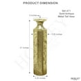 thumbnail image 3 of Hosley High Gold Metal Decorative Tall Floor 21.75" Vase Metallic Centerpiece for Floral Arrangements Home Decoration Flower Bucket for Gift., 3 of 10
