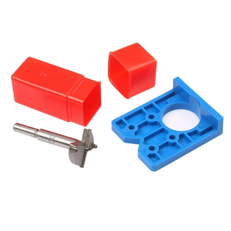 

Meterk 35Mm Hinge Drilling Jig Guide Hinge Hole Drilling Guide Locator Carpentry Woodworking Hole Opener Door Cabinet Accessories Tool
