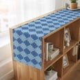 thumbnail image 6 of Table Runners 48 Inches Long Dress Scarves, Blue Geometric Farmhouse Kitchen/Dining Table Runner, Short Coffee Tablerunners, Retro Morocco Abstract Art 13x48 Inch, 6 of 9