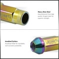 thumbnail image 2 of AJP Distributors JDM Sport 20PCS Open Ended Extended Long Heavy Duty Steel Neochrome Lug Nuts Set M12x1.5 12mmX1.5 Thread Pitch VIP Track Drifting Wheel Rims Multicolored Universal Performance Upgrade, 2 of 4