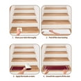 thumbnail image 5 of Stair Treads for Wooden Steps, Pure Red Wine Peel and Stick Stair Treads with Reusable Adhesive, Simple Solid Color Non Slip Indoor Stairs Runner Rugs Mats for Elders Dogs 8"x30" 10PCS, 5 of 7