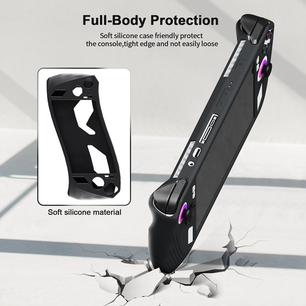 Protector de consola Funda de silicona para consola, funda protectora a prueba de golpes para ASUS Rog Ally 7 2023