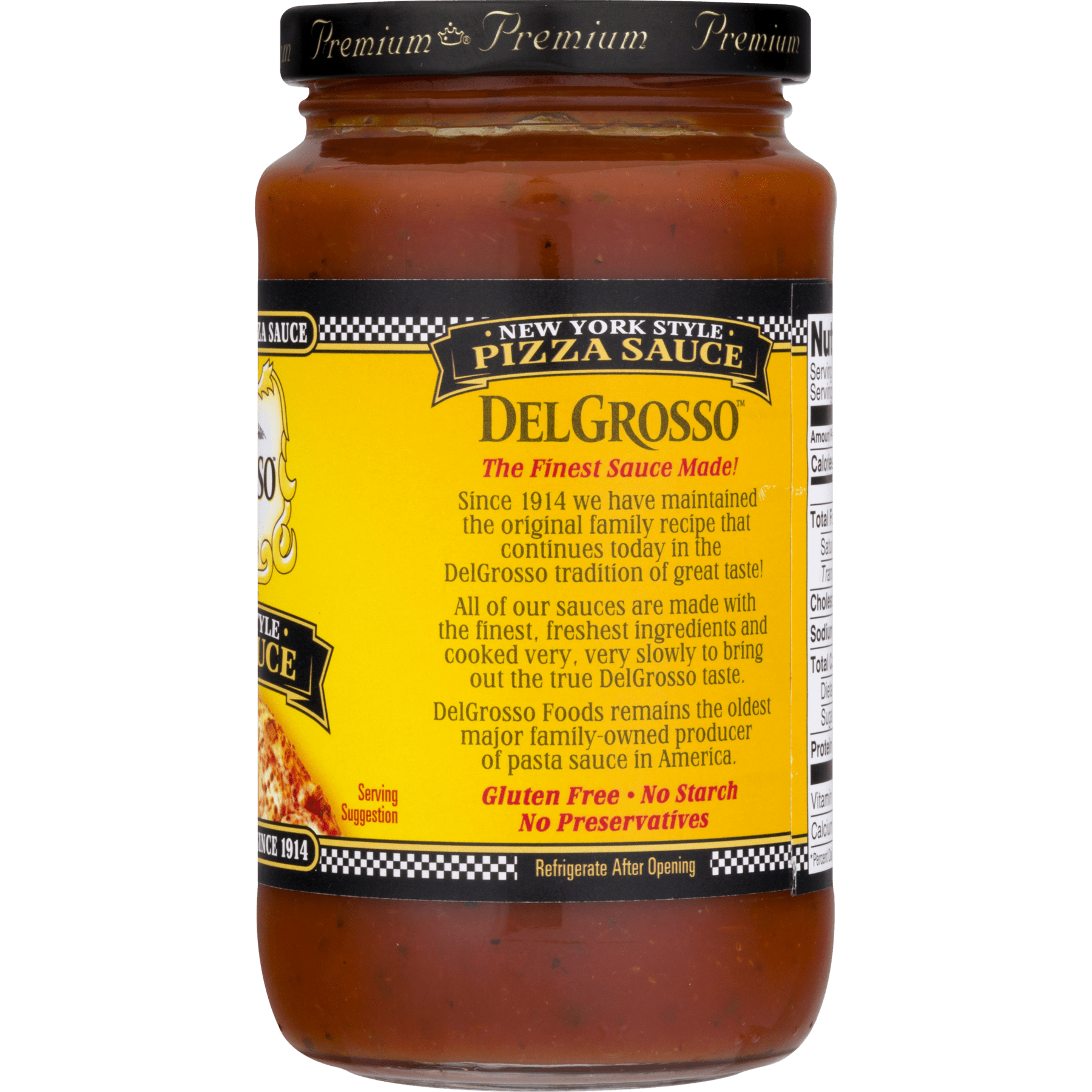 DelGrosso All Natural Pizza Sauce New York Style