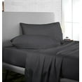 thumbnail image 2 of King Size 800 Thread Count Luxury Extrasoft 100% Egyptian Cotton 4 Piece Sheets Set in Hotel Quality Dark Grey Solid 21 Inch Deep Pocket, 2 of 5