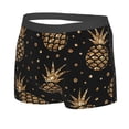 thumbnail image 2 of Disketp Gold Glitter Pineapples Men'S Boxer Briefs,Soft And Breathable Cotton Underwear With Comfortflex Waistband, 2 of 8