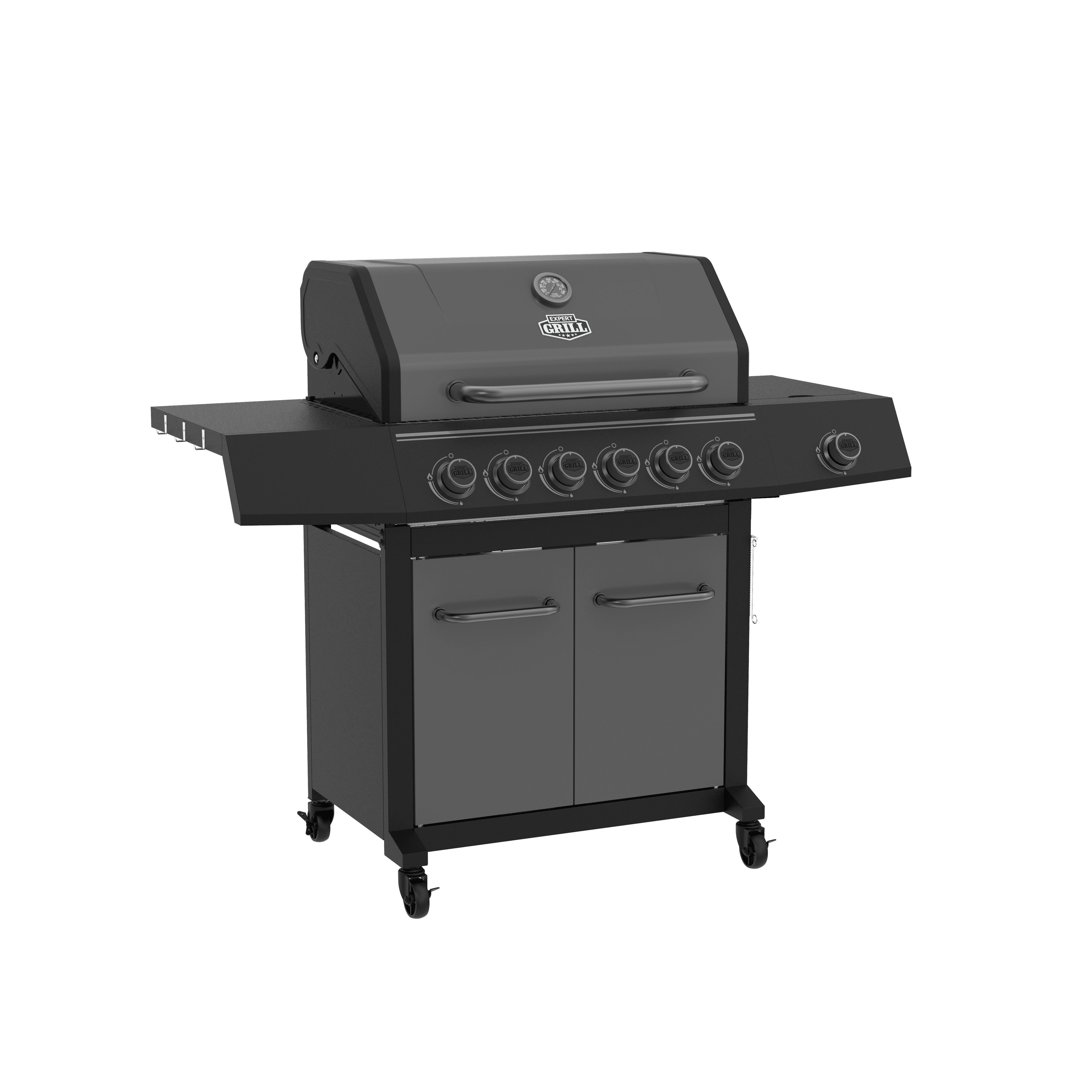 Expert Grill 6-Burner with Side Burner Gas Grill Graphite