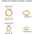 thumbnail image 6 of 1800pcs 4mm 6mm Brass Open Jump Rings Jewelry Connectors O Rings with 1 pcs Golden Jump Ring Opener, 6 of 8