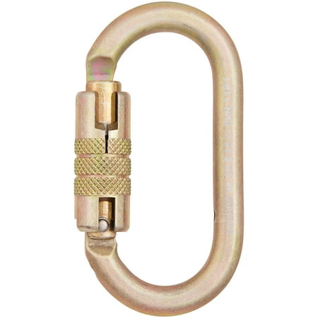 Premium Cypher Liberty G Series Oval Steel Keylock Carabiner with ANSI TL Rating and Zinc Coating