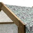 thumbnail image 4 of Floral Pet House, Wild Orchids Exotic Spring Blooms Feminine Themed Hand Drawn Plants, Outdoor & Indoor Portable Dog Kennel with Pillow and Cover, 5 Sizes, Mint Green Navy Blue, by Ambesonne, 4 of 4