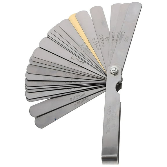 ZEPARO Stainless Steel Feeler Gauge Metric Guitar Filler Gauges for Valves Tool Measuring Thickness