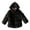 Black, variant on Girls Fuzzy Sherpa Coat Full Zip Hoodie Fleece Jacket Fall Winter Outwear Girls Faux Fur Jacket