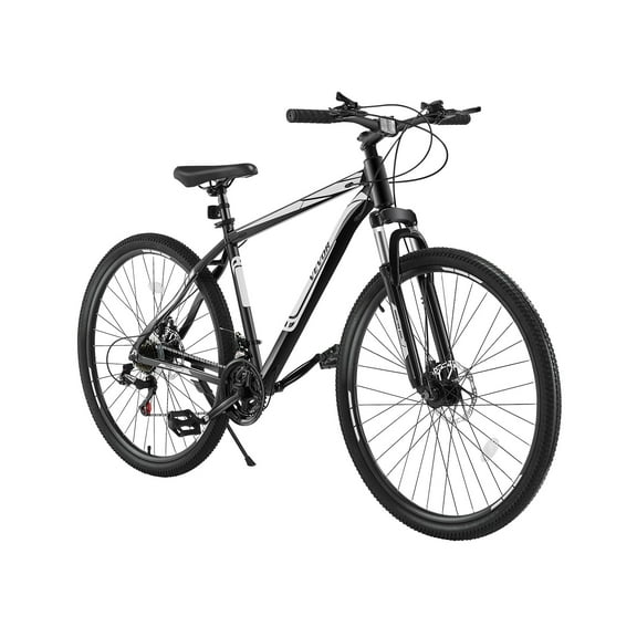VEVOR Mountain Bike, 29 inch MTB Bicycle with Front Suspension, 21 Speeds SHIMANO Twist Shifting, Comfort Saddle