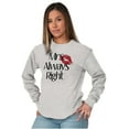 thumbnail image 4 of Funny Matching Couples His Hers Set Women's Long Sleeve T Shirt Brisco Brands L, 4 of 7