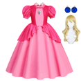 thumbnail image 1 of Vestidos de melocotón para niñas, disfraz de princesa, ropa de fiesta, Cosplay, Halloween, Carnaval, cumpleaños Fivean unisex, 1 of 2