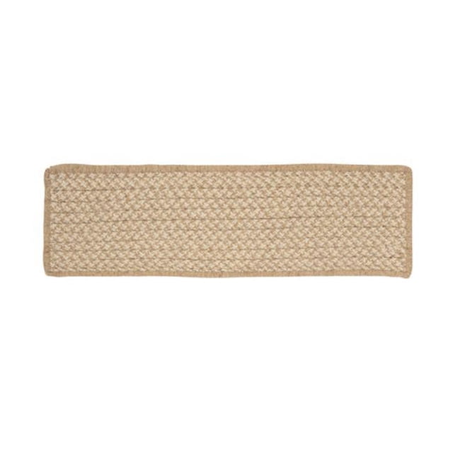 Colonial Mills HD33A008X028SX Natural Wool Houndstooth - Tea Stair Tread -single Rug
