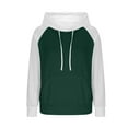 thumbnail image 5 of Mlzmgr Hoodies for Women Pullover Drawstirng Regular Fitted Sweatshirts Color Blocked Casual Sports Shirts, 5 of 7