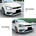 thumbnail image 3 of Front Bumper Lip Spoiler Splitter, 3 Sections Car Universal Front Bumper Lip Chin Diffuser Protector Body Kit Replacement for 6C 2015-2018, Automotive Accessories, 3 of 7