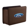 thumbnail image 1 of Leather Car Door Slot Hanging Storage Case Organizer Box For Ranger Focus Kuga Mustang Mondeo Fusion Esco Fiesta Ford Brown, 1 of 6