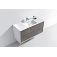 thumbnail image 4 of KubeBath DeLusso 48" Single Sink  Ash Gray Wall Mount Modern Bathroom Vanity, 4 of 5